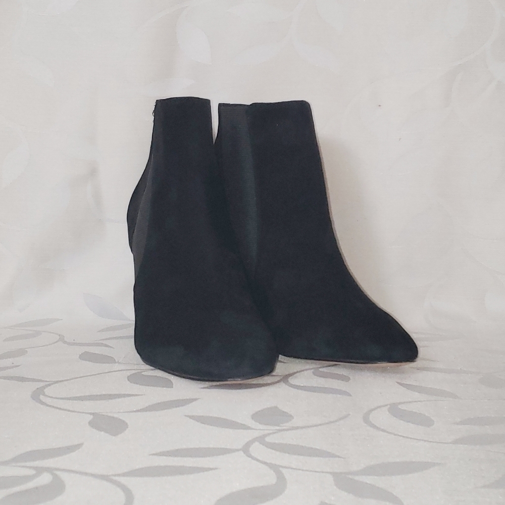 Ann Taylor Birgitte Suede Wedge Ankle Boot